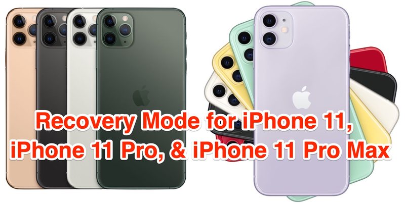 如何在 iPhone 11、iPhone 11 Pro、iPhone 11 Pro Max 上使用恢复模式