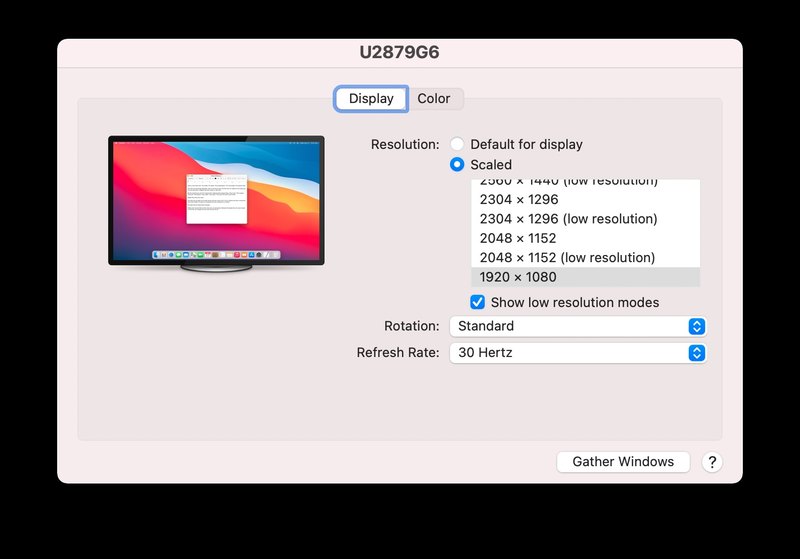 在 Mac 上查看外接显示器的刷新率