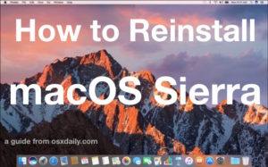 如何重新安装 macOS Sierra