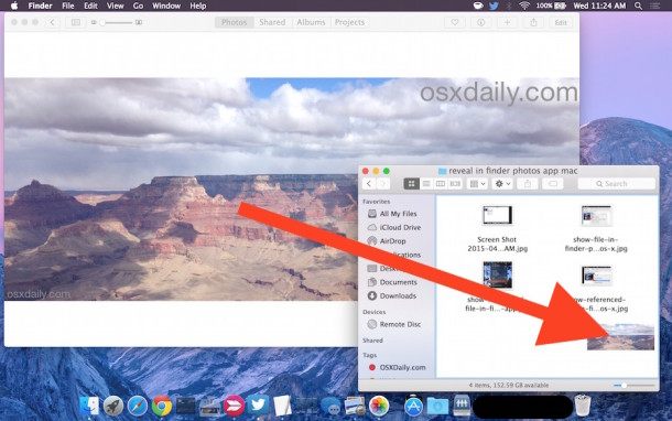 将图片文件从 Mac OS X 的照片应用程序保存到 Finder