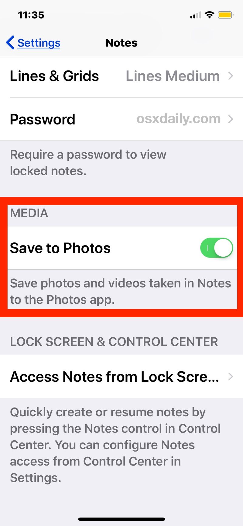 如何保存到在 iOS 的 Notes 应用程序中捕获的所有媒体照片