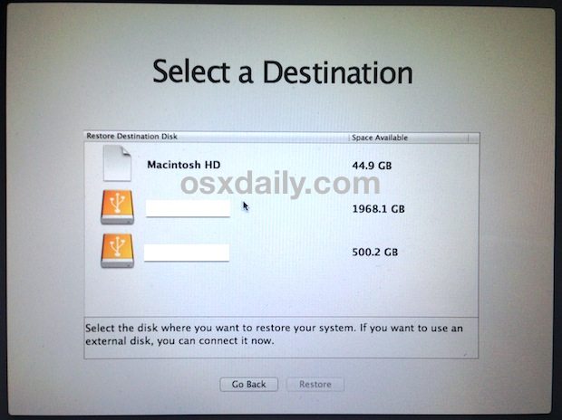 select-mac-drive-降级 os-x