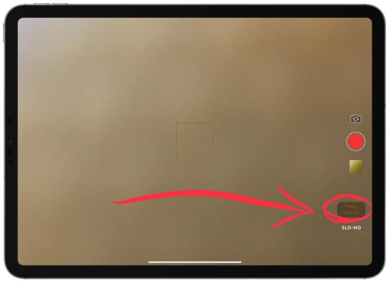 在 iPad 中选择延时视频相机控制