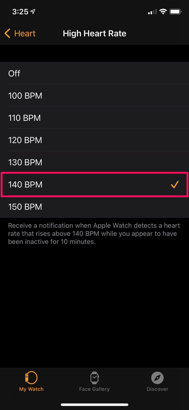 如何设置 Apple Watch 通知高心率