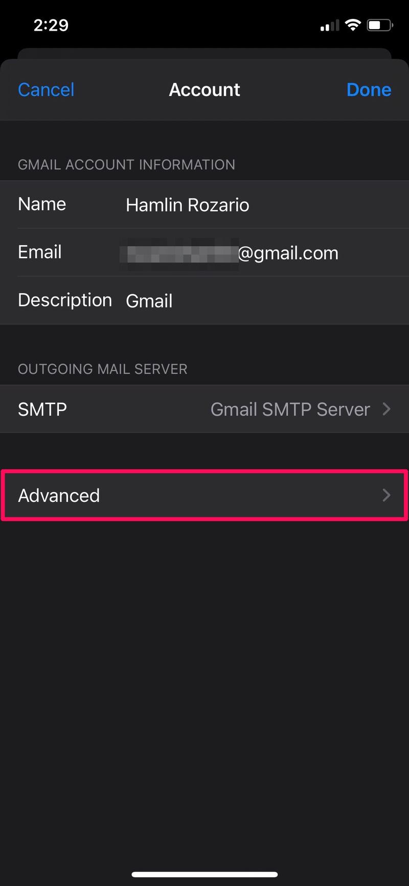 如何在 iPhone 和 iPad 上的邮件应用程序中将 Gmail 设置为删除而不是存档