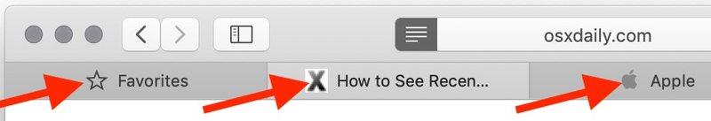 在 Safari for Mac 上显示网站收藏图标