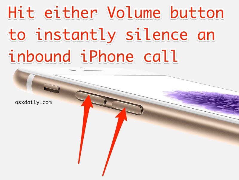使用音量按钮使 iPhone 通话静音