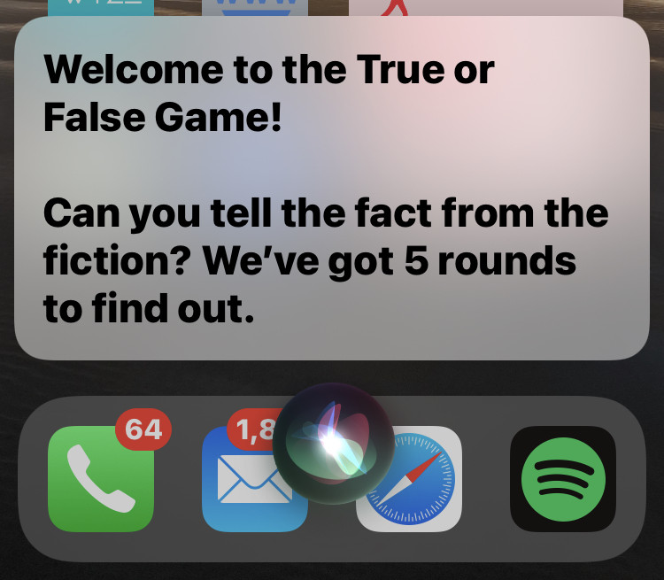 Siri 真假问答游戏