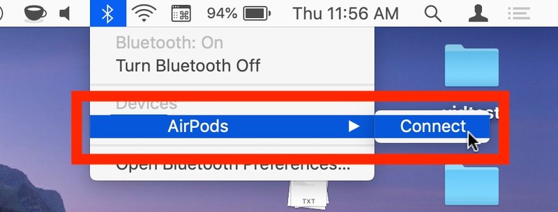 如何从 iPhone 或 iPad 切换 AirPods到 Mac