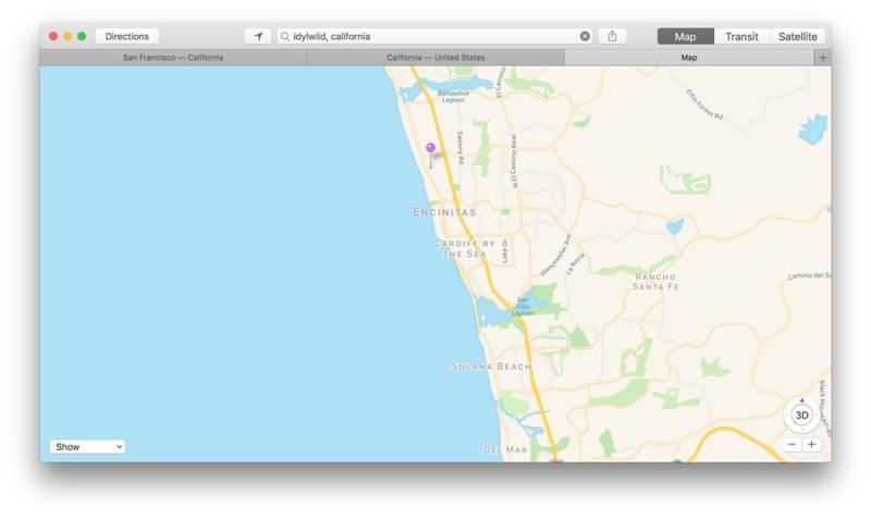 在 Apple Maps for Mac 中使用标签