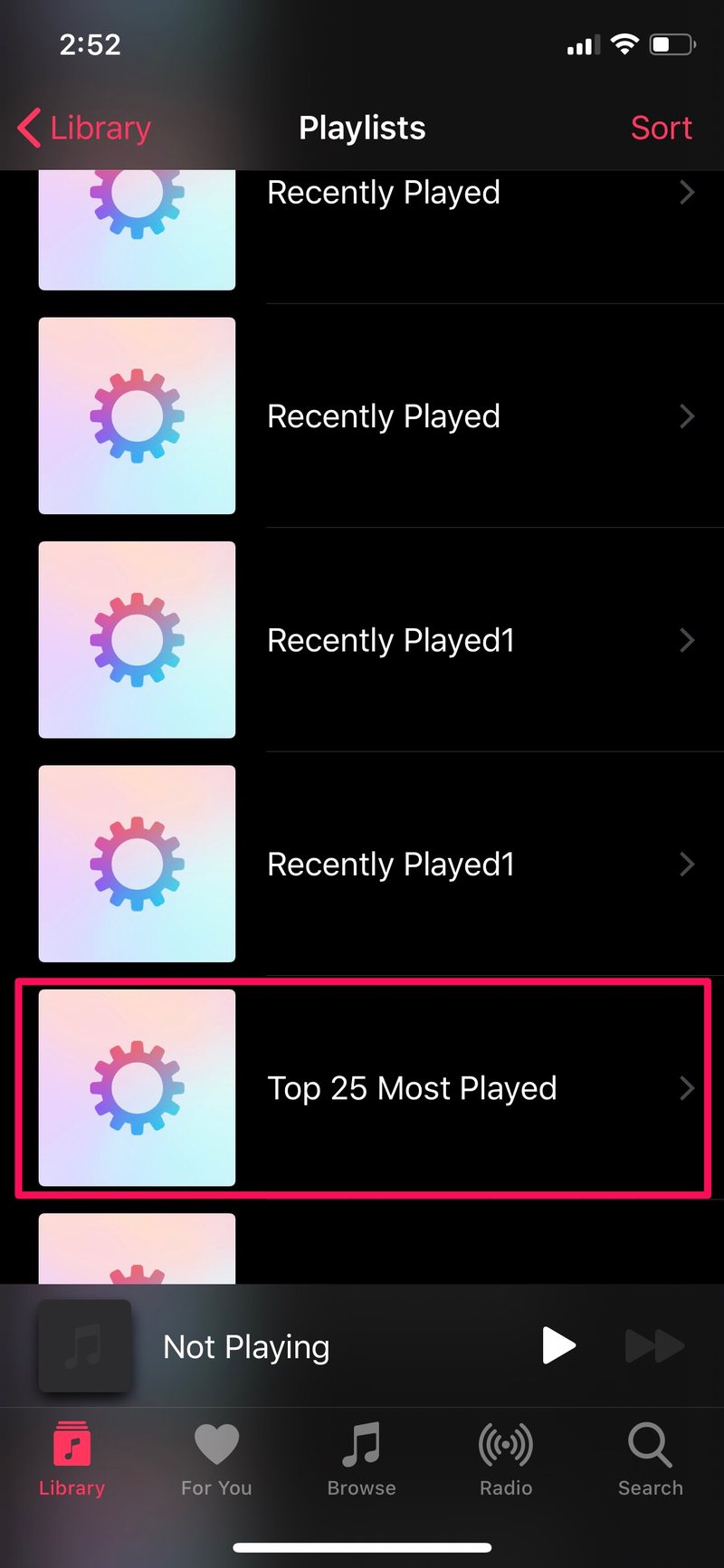 如何查看 Apple Music 中播放次数最多的 25 首歌曲