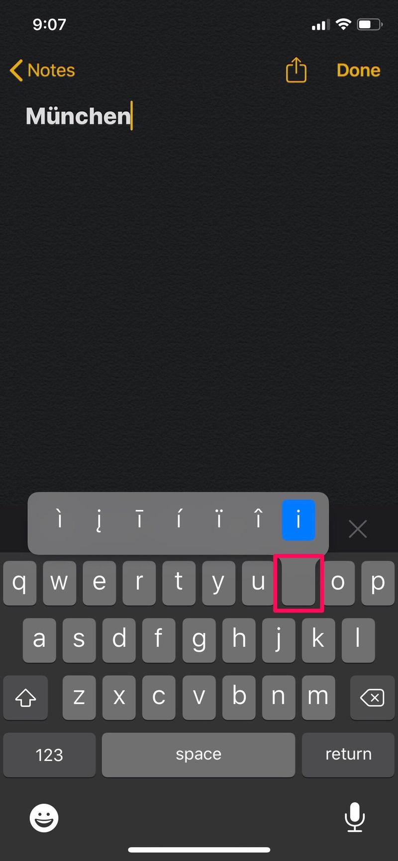 如何在 iPhone 和 iPad 键盘上键入重音字母