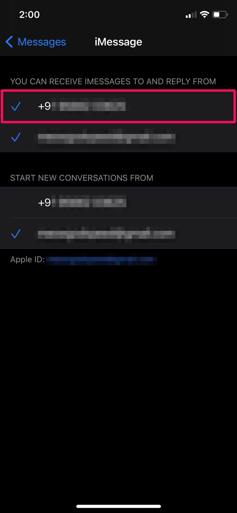 如何在 iPhone 和 iPad 上更新 iMessage 和 Facetime 的电话号码