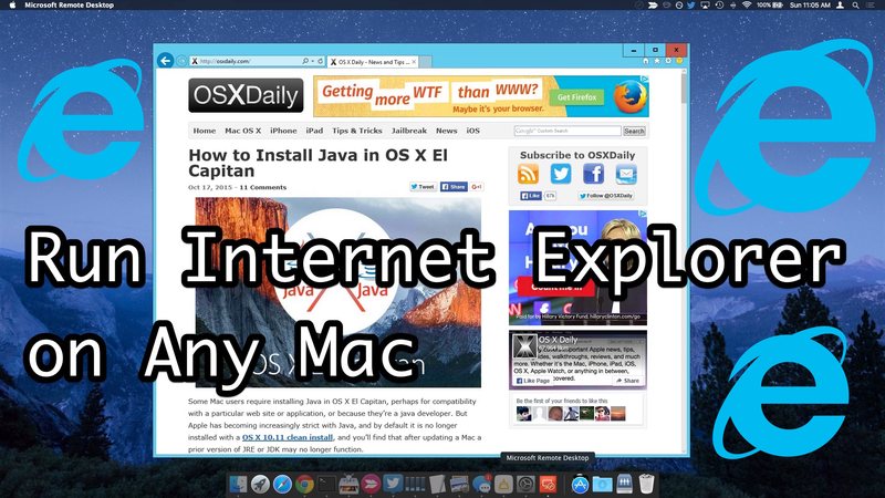 在 Mac 上使用 Internet Explorer