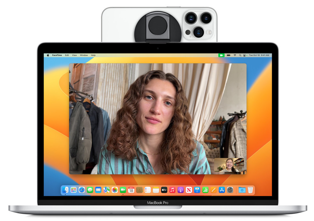 在 macOS Ventura 中将 iPhone 用作网络摄像头