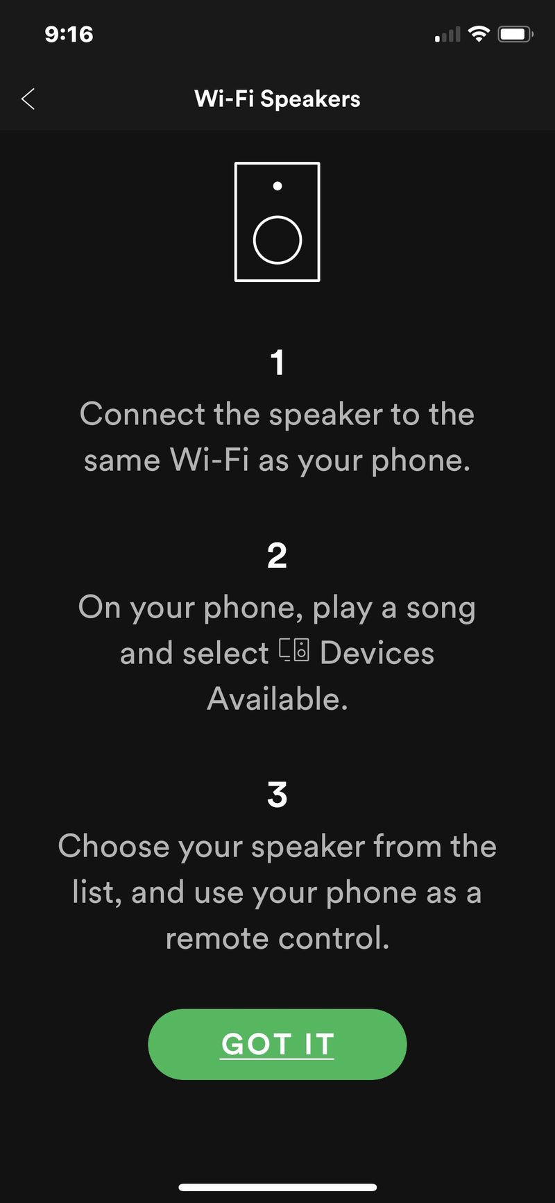 在 iPhone 和 Spotify 上使用无线扬声器