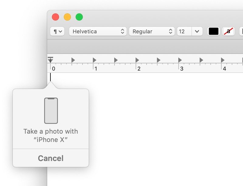 拍照Mac 上连续性相机中的 iPhone