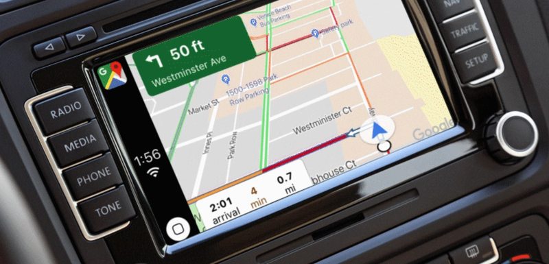 在 CarPlay 上使用谷歌地图