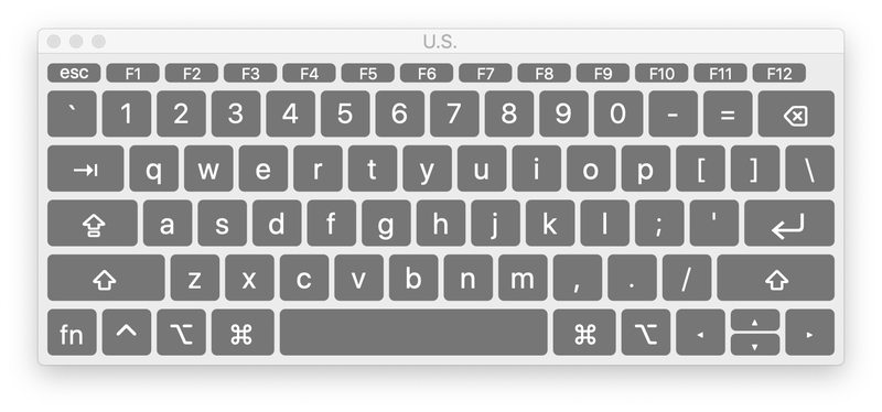 Mac 虚拟键盘
