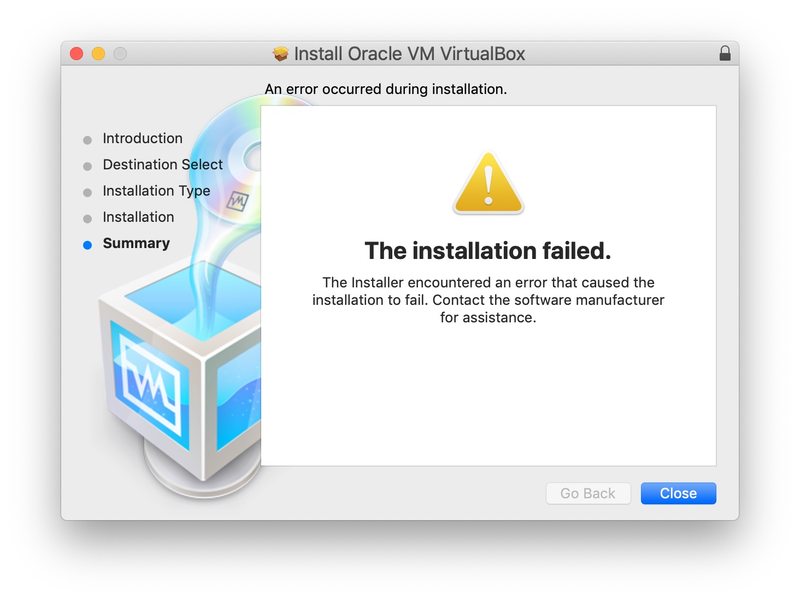 VirtualBox 安装失败