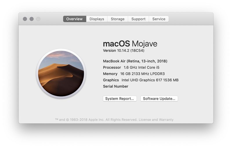查看正在运行的 Mac OS 版本一台 Mac