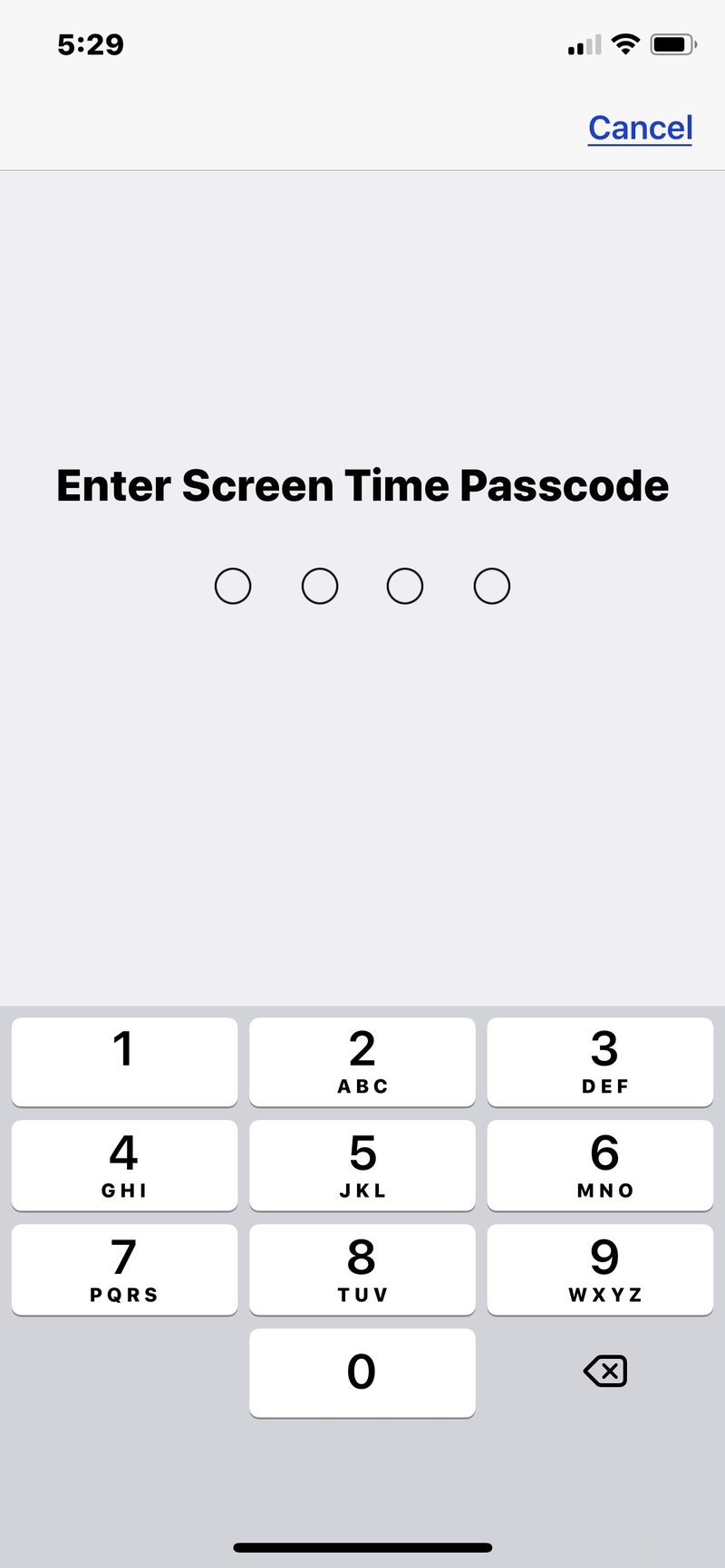 iOS 中的屏幕时间密码是什么