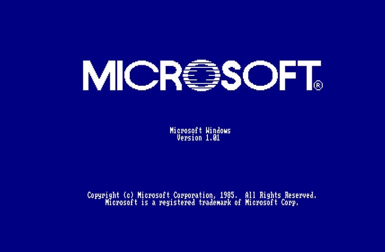 Microsoft Windows 1.0 启动屏幕