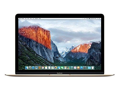 Apple Macbook 12 英寸笔记本电脑，Retina 显示屏，256GB PCI-E SSD , 8GB, 蓝牙, MacOS Yosemite – 金色（认证翻新）