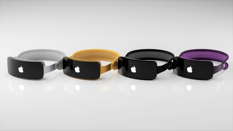 这是 Ahmed Chenni 对 Apple 即将推出的 AR/VR 耳机外观的概念.此图像是为 Freelancer.com 创建的。