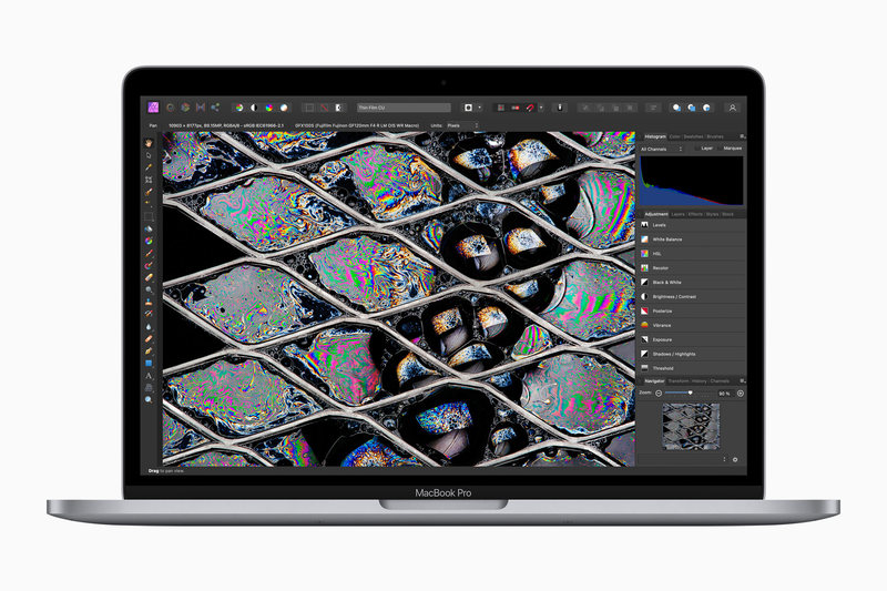 13 英寸 MacBook Pro（M2、 2022) 运行 Affinity Photo
