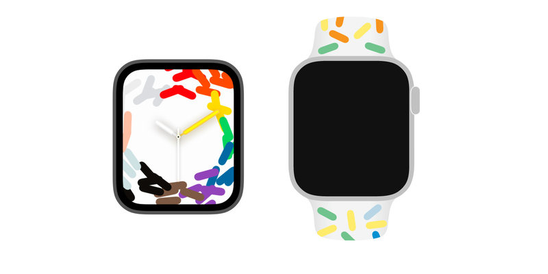 Apple Watch 表带和面对 2023 年骄傲节 - @aaronp613 泄露