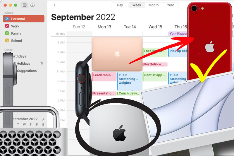 Apple 2022 日历图形