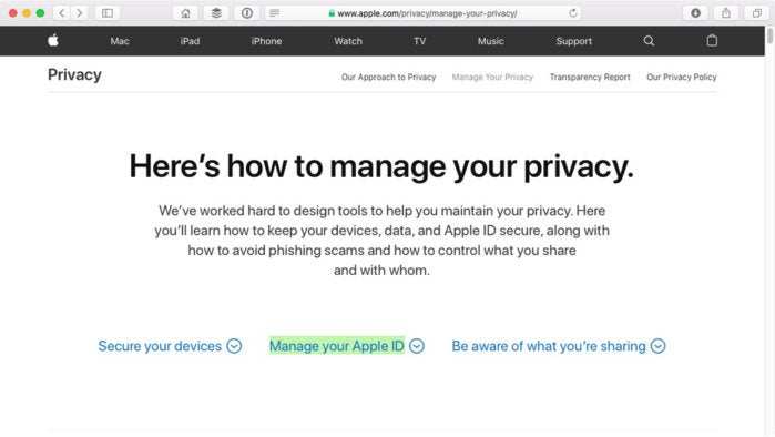 苹果如何管理隐私