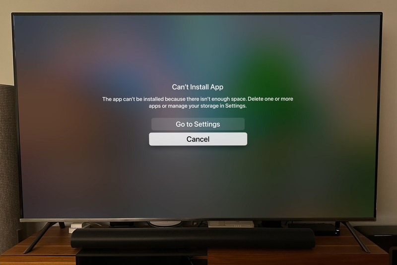 Apple TV 存储错误