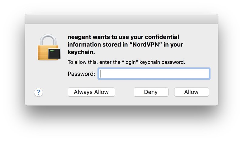 neagent 想要使用您的机密信息