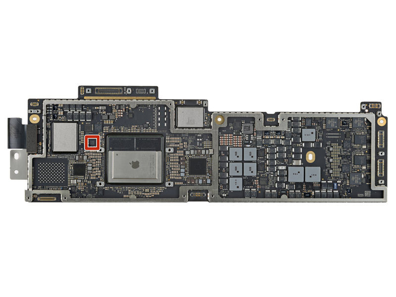 M2 MacBook Air 加速计来自 iFixit 拆解的芯片