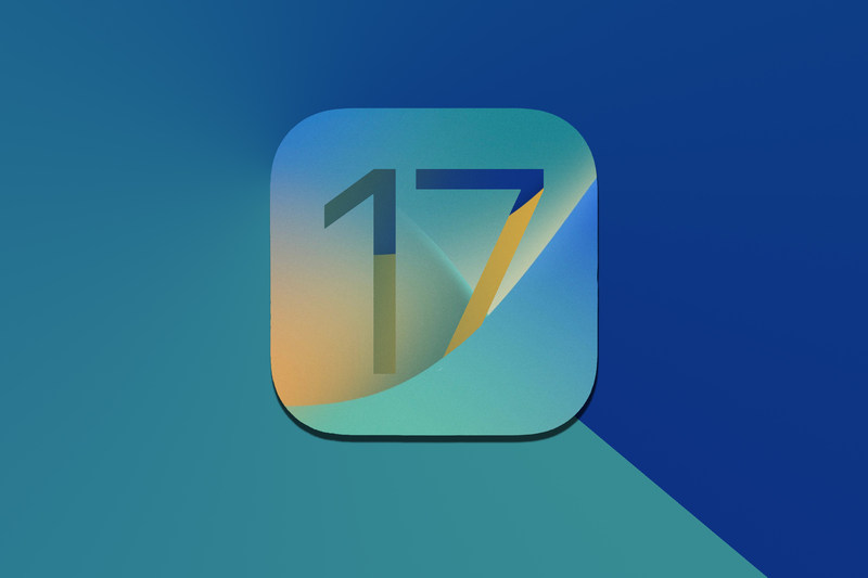 iOS 17 蓝绿色图形