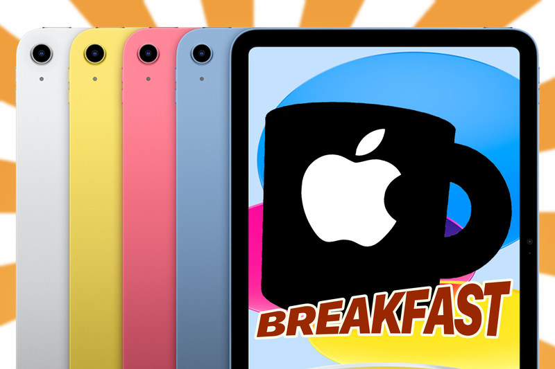 苹果早餐徽标 iPad 屏幕