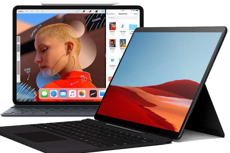 ipad pro与 Surface Pro X 对比