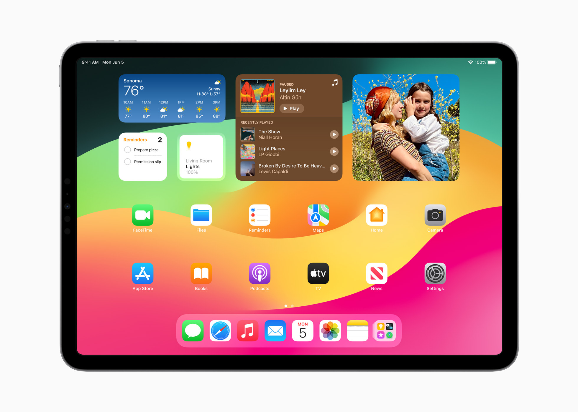 iPadOS 17 主屏幕与交互式小部件