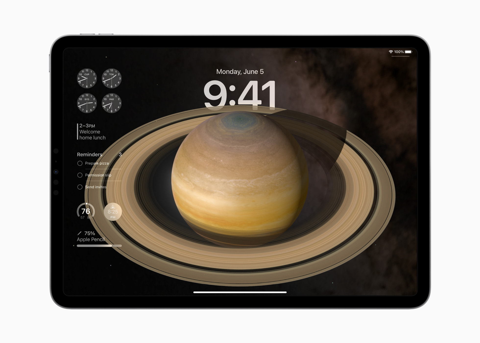 iPadOS 17 自定义锁屏