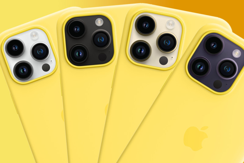 iPhone 14 Pro 金丝雀黄色案例