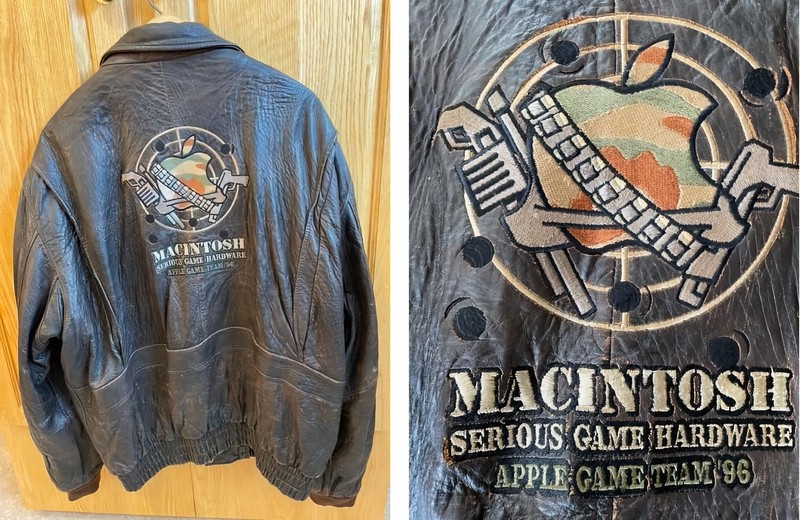 Apple 于 1996 年推出的皮革飞行员夹克，旨在将 Mac 宣传为游戏平台。