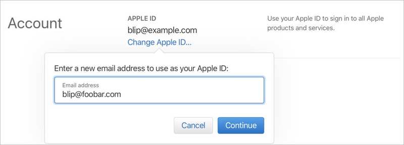 mac911 Apple ID 电子邮件更改