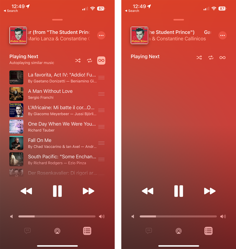 Apple Music 自动播放 iOS