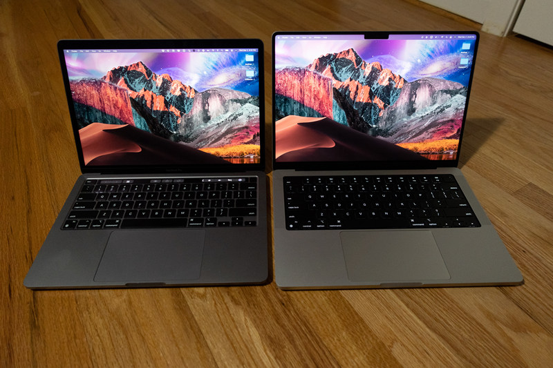 13 英寸 MacBook Pro 与 14 英寸 MacBook Pro