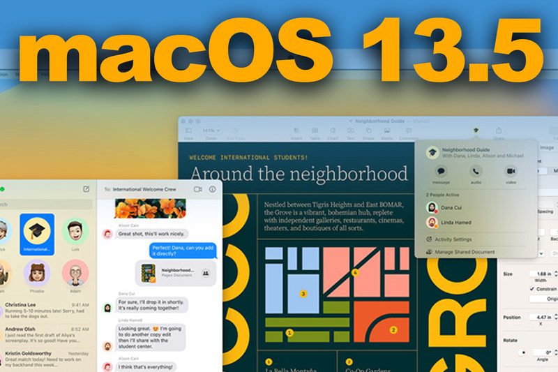 macOS 13.5 beta 图形
